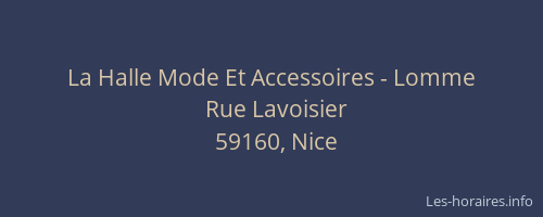 La Halle Mode Et Accessoires - Lomme