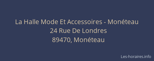La Halle Mode Et Accessoires - Monéteau
