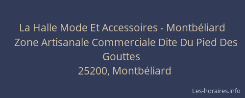 La Halle Mode Et Accessoires - Montbéliard