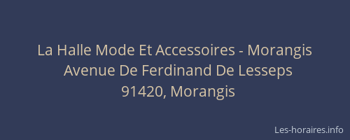 La Halle Mode Et Accessoires - Morangis