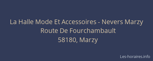 La Halle Mode Et Accessoires - Nevers Marzy