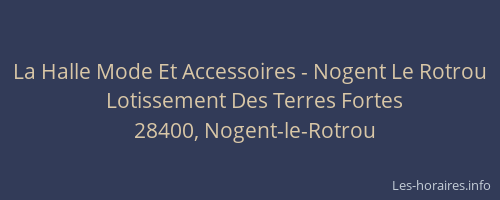 La Halle Mode Et Accessoires - Nogent Le Rotrou