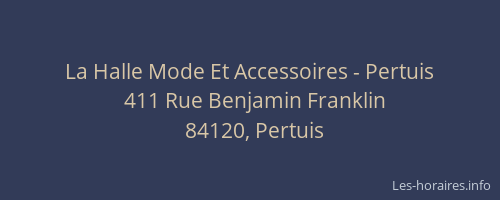 La Halle Mode Et Accessoires - Pertuis