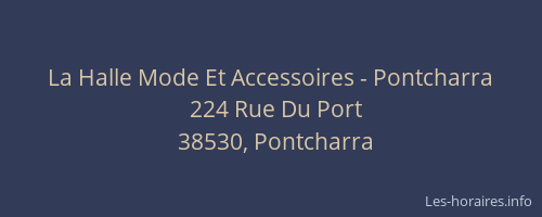 La Halle Mode Et Accessoires - Pontcharra