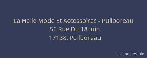 La Halle Mode Et Accessoires - Puilboreau