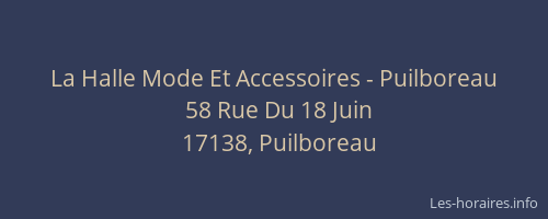 La Halle Mode Et Accessoires - Puilboreau