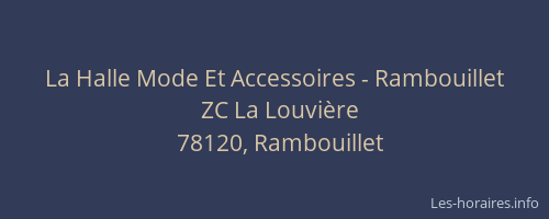 La Halle Mode Et Accessoires - Rambouillet