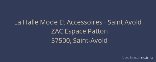 La Halle Mode Et Accessoires - Saint Avold
