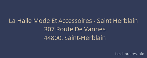 La Halle Mode Et Accessoires - Saint Herblain