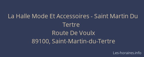 La Halle Mode Et Accessoires - Saint Martin Du Tertre