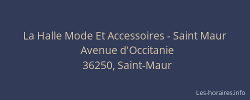 La Halle Mode Et Accessoires - Saint Maur