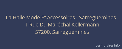La Halle Mode Et Accessoires - Sarreguemines