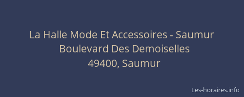 La Halle Mode Et Accessoires - Saumur