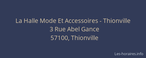 La Halle Mode Et Accessoires - Thionville