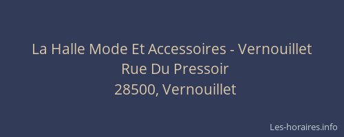 La Halle Mode Et Accessoires - Vernouillet