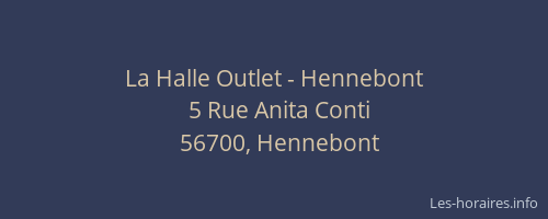 La Halle Outlet - Hennebont