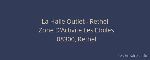 La Halle Outlet - Rethel