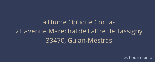 La Hume Optique Corfias