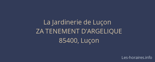 La Jardinerie de Luçon