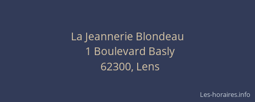 La Jeannerie Blondeau
