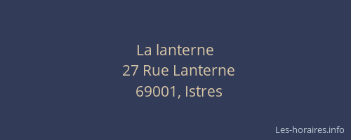 La lanterne