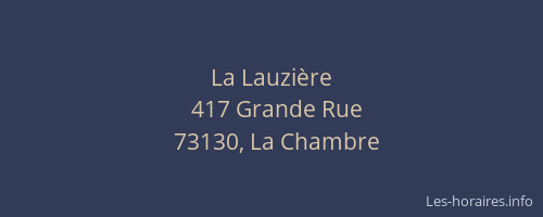 La Lauzi&egrave;re