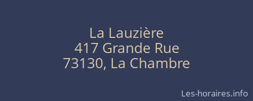 La Lauzière