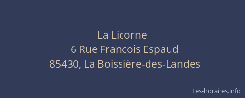 La Licorne
