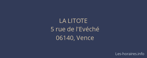 LA LITOTE