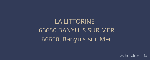LA LITTORINE