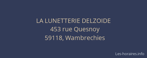 LA LUNETTERIE DELZOIDE