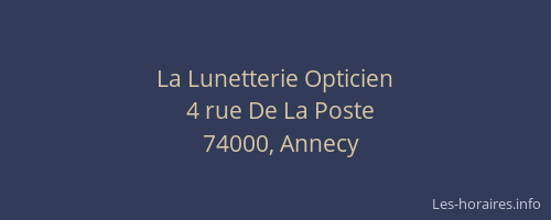 La Lunetterie Opticien