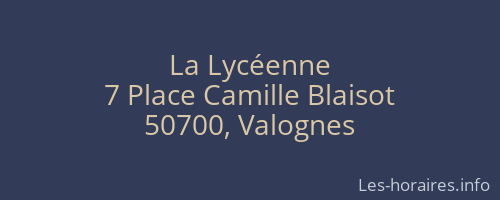 La Lycéenne