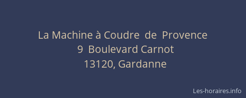 La Machine à Coudre  de  Provence