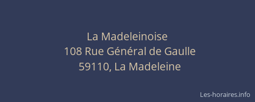 La Madeleinoise