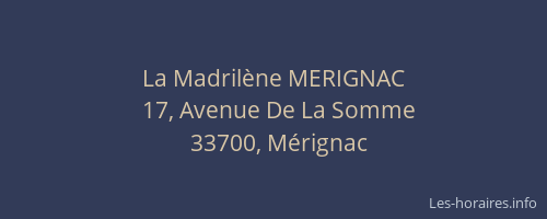 La Madrilène MERIGNAC