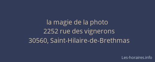 la magie de la photo