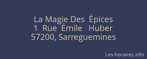 La Magie Des  Épices