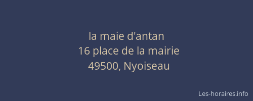 la maie d'antan