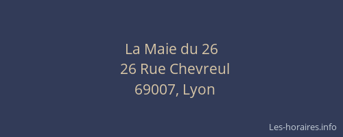 La Maie du 26