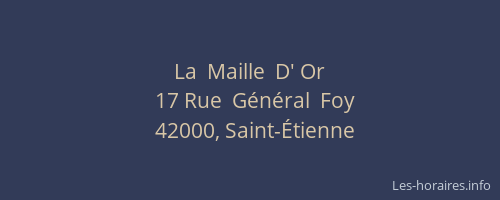 La  Maille  D' Or