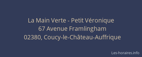 La Main Verte - Petit Véronique