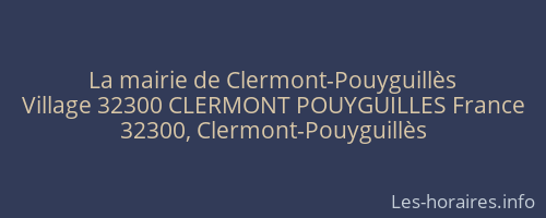La mairie de Clermont-Pouyguillès