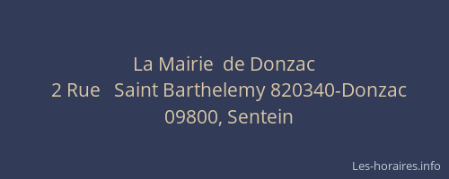 La Mairie  de Donzac