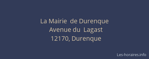 La Mairie  de Durenque