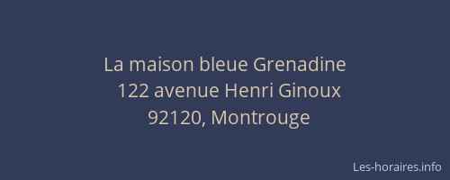 La maison bleue Grenadine