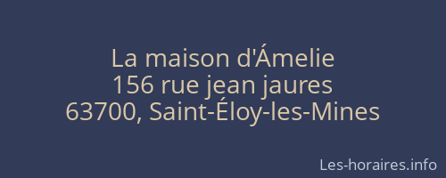 La maison d'Ámelie