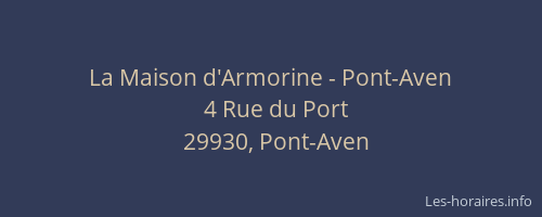 La Maison d'Armorine - Pont-Aven