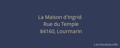 La Maison d'Ingrid