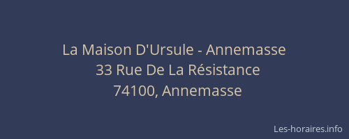 La Maison D'Ursule - Annemasse